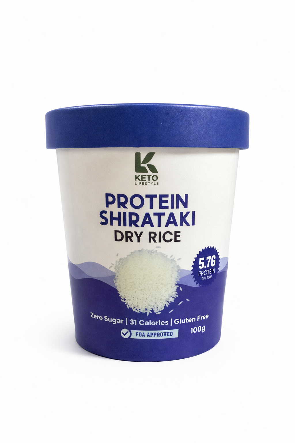 Shirataki Dry Rice – Premium & Protein | Low-Carb, Zero Sugar Rice Alternative