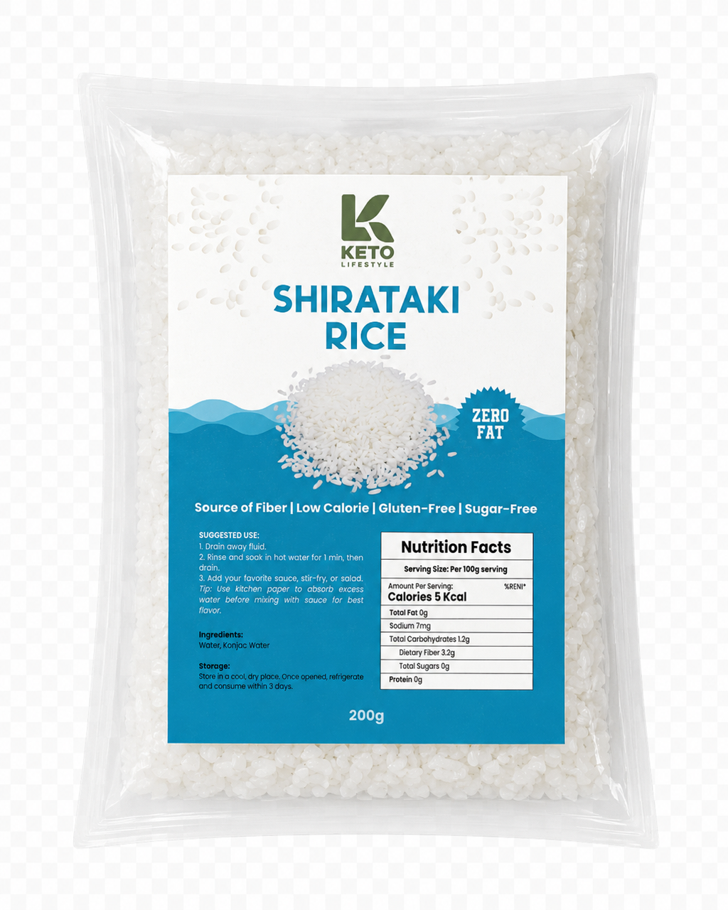 Shirataki Noodles and Rice  (KETO/Diabetic Friendly/Low Carb)